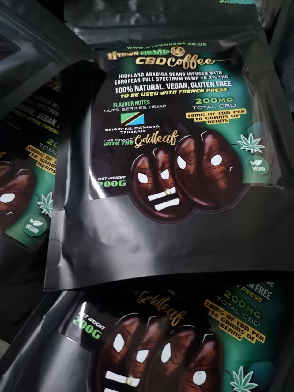 CBD Coffee infused with hemp 200mg CBD <0.2% THC - H Town Hemp