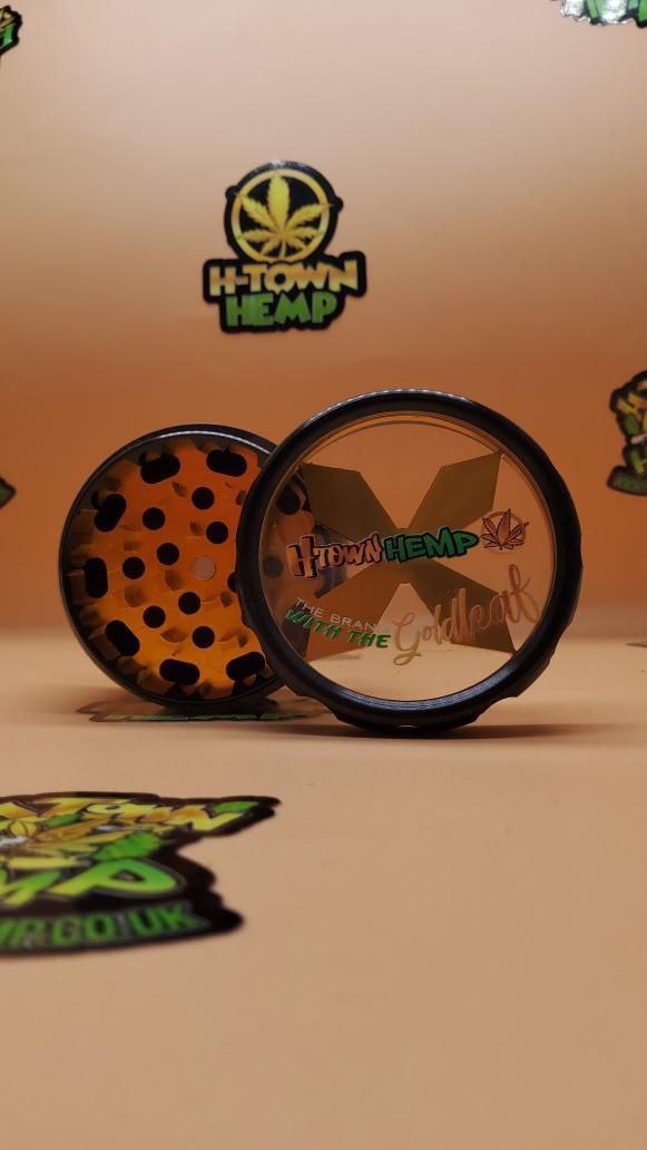 4 Part Herb Grinder 63mm - H Town Hemp