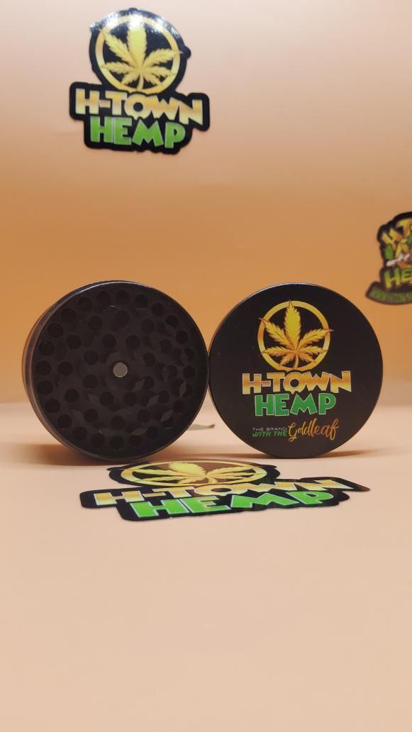 50mm 4 Part Herb Grinder - H Town Hemp