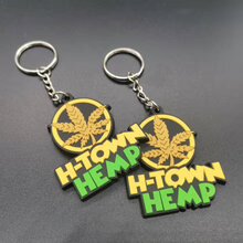 Gold Leaf Key Ring - Accessories - H Town Hemp