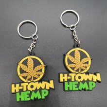 Gold Leaf Key Ring - Accessories - H Town Hemp