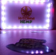 Glow Tray gold leaf design - Accessories - H Town Hemp