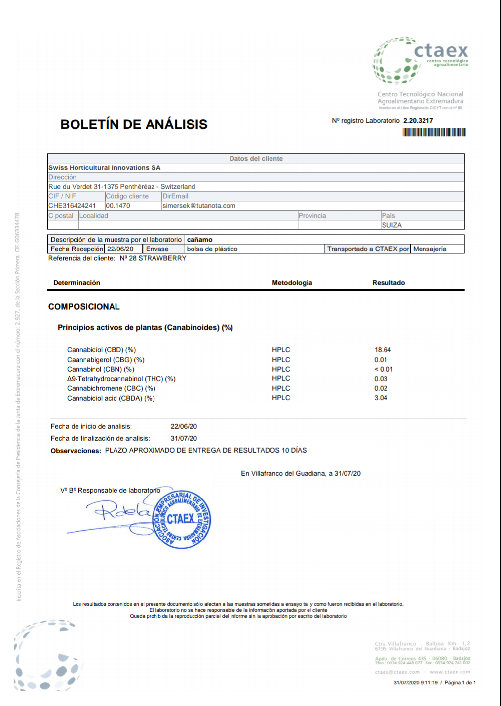 Strawberry(indoor) 18% CBD <0.2%THC loose hemp tea - H Town Hemp