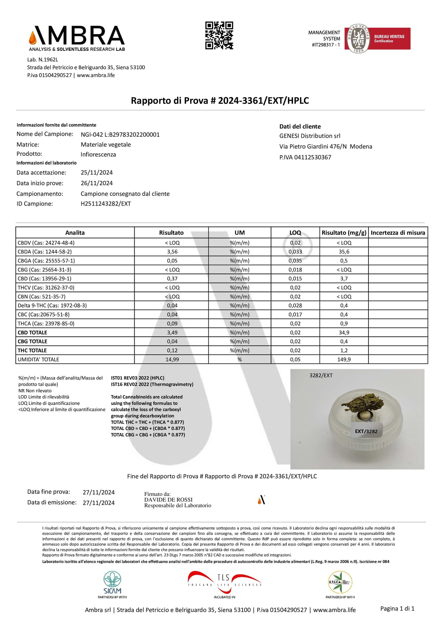 Pineapple Chunk 3% CBD <0.2% THC Loose Hemp Tea