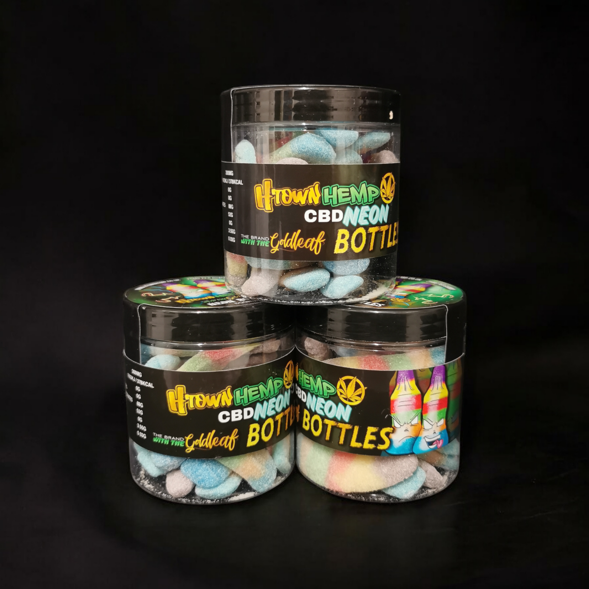 Neon Bottle Gummies 25mg - H Town Hemp