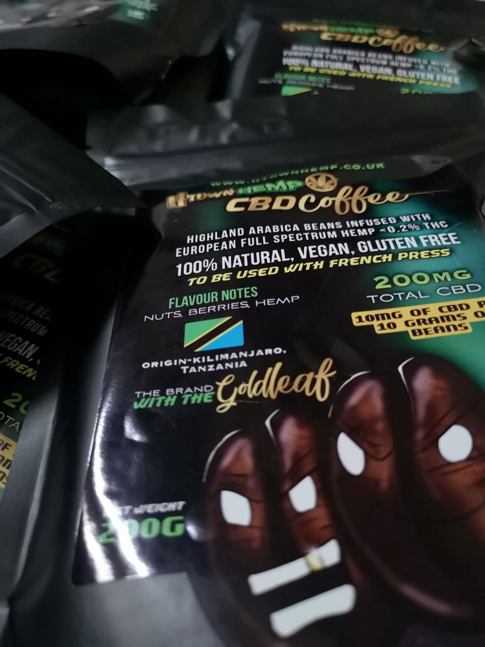 CBD Coffee infused with hemp 200mg CBD <0.2% THC - H Town Hemp