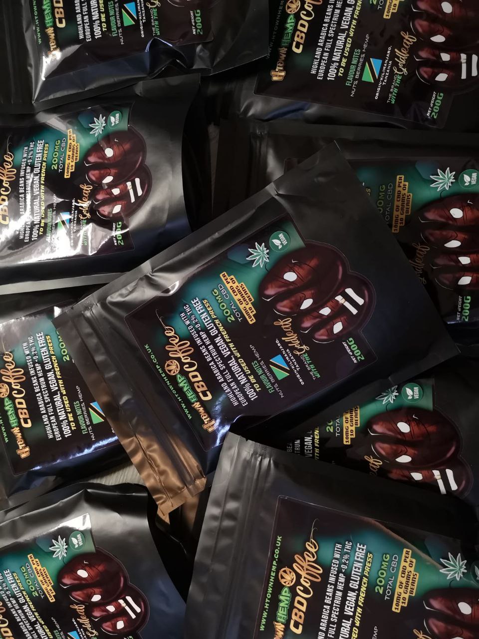 CBD Coffee infused with hemp 200mg CBD <0.2% THC - H Town Hemp