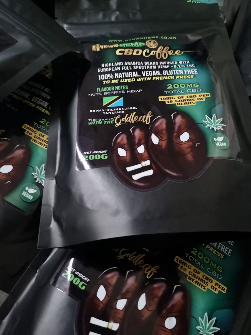 CBD Coffee infused with hemp 200mg CBD <0.2% THC