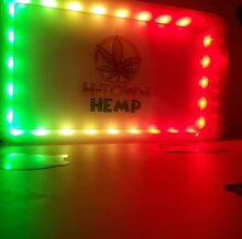 Glow Tray gold leaf design - Accessories - H Town Hemp